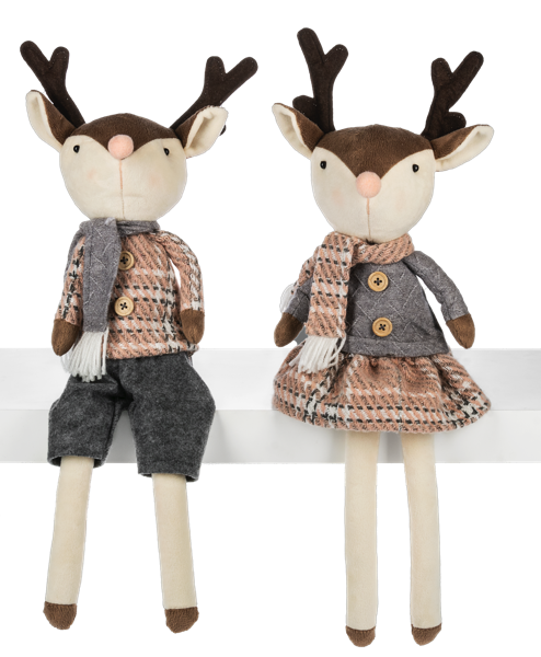 Contemporary Reindeer Shelf Sitters