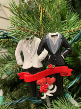 Load image into Gallery viewer, Tux-Tux or Gown-Gown Wedding Ornaments