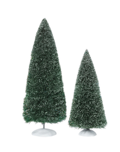 Bag o Frosted Topiaries Large Set of 2