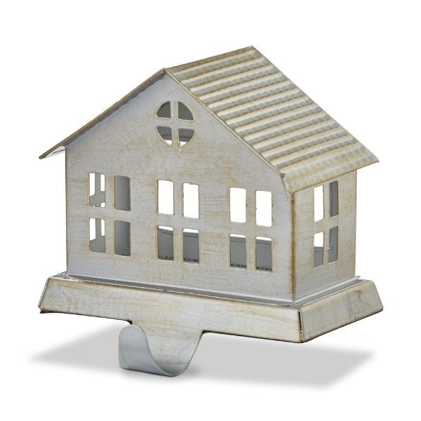 Antique Silver House Stocking Holder