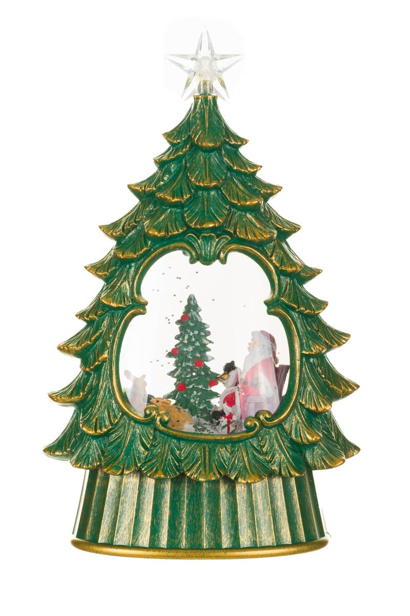 Santa’s Swirling Tree Snowglobe