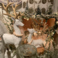 Contemporary White Carved Deer