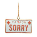 Canada Sorry Licence Plate Ornament