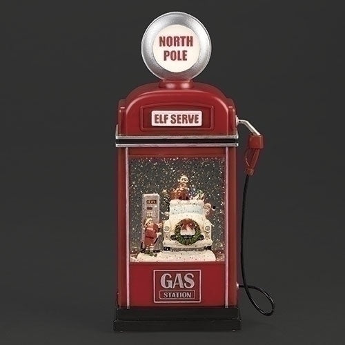 North Pole Gas Pump Snowglobe