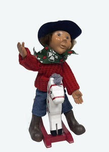 Toddler Caroller on Rocking Horse