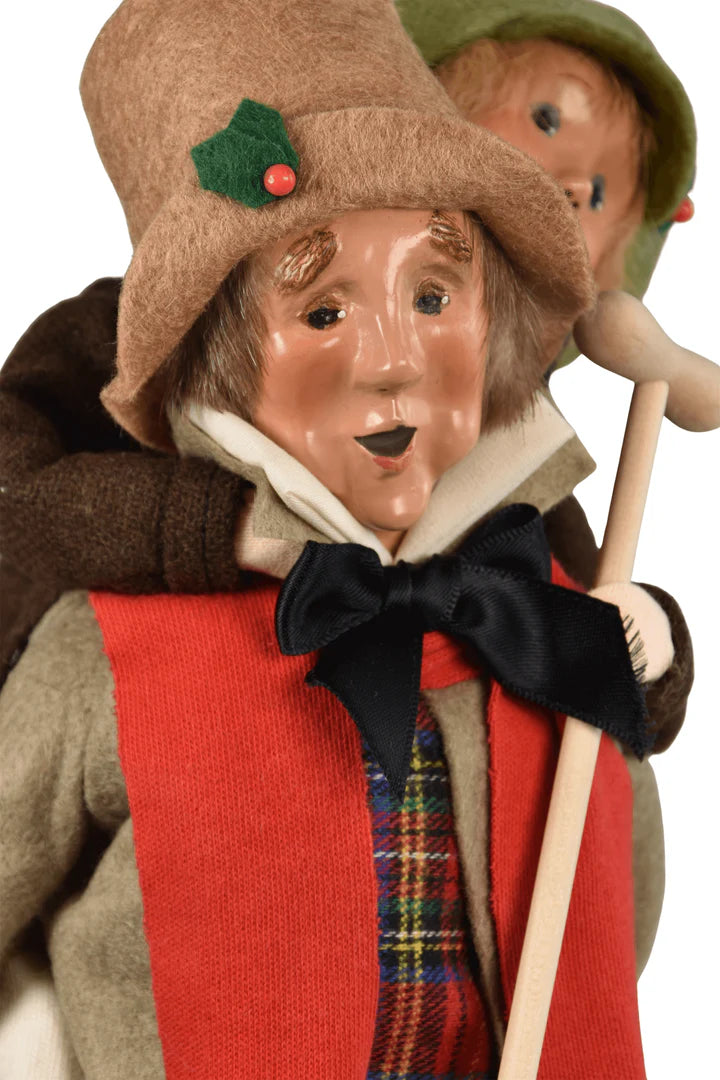 Bob Cratchit and Tiny Tim Byers Choice Carollers