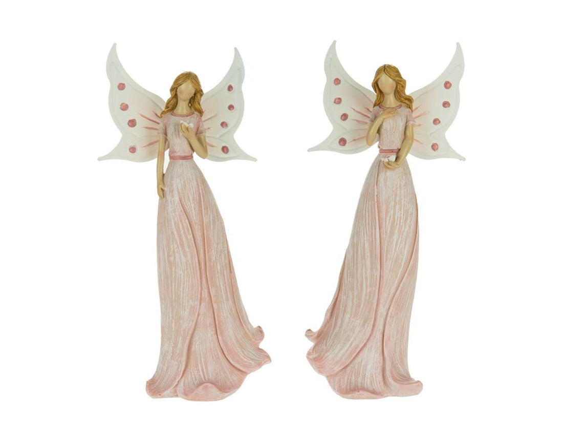 Graceful Pink Fairy Figurine