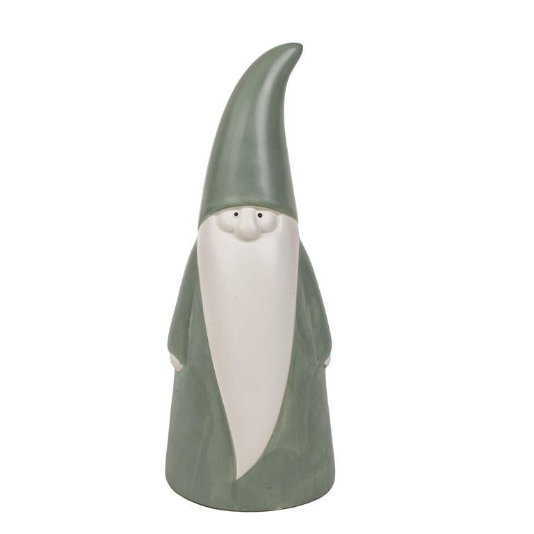 Vintage Green Ceramic Gnome