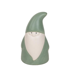 Vintage Green Ceramic Gnome