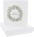 Merry Christmas Cubic Zirconia Earrings & Gift Card