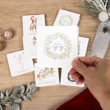 Load image into Gallery viewer, Merry Christmas Cubic Zirconia Earrings &amp; Gift Card
