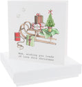 Mom Cubic Zirconia Earrings & Gift Card