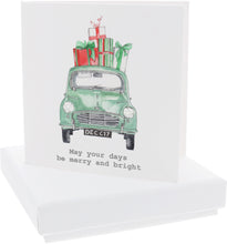 Load image into Gallery viewer, Merry &amp; Bright Cubic Zirconia Earrings &amp; Gift Card
