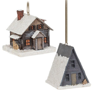 Wintry Cabin Ornament
