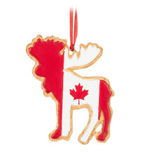 Load image into Gallery viewer, Canada Flag Animal Cookie Ornament
