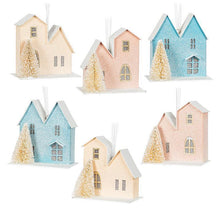 Load image into Gallery viewer, Pastel House &amp; Tree Ornament
