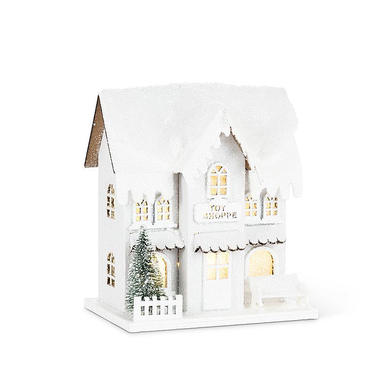Small Lit Snowy Toy Shop