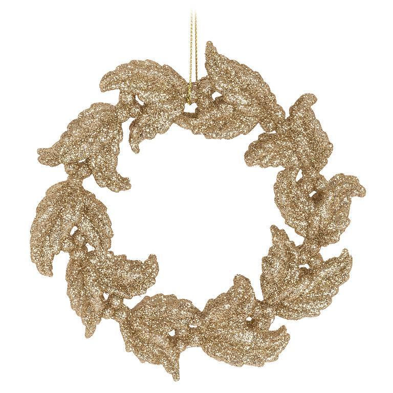 Golden Laurel Wreath Ornament