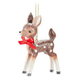 Vintage Christmas Fawn Ornament
