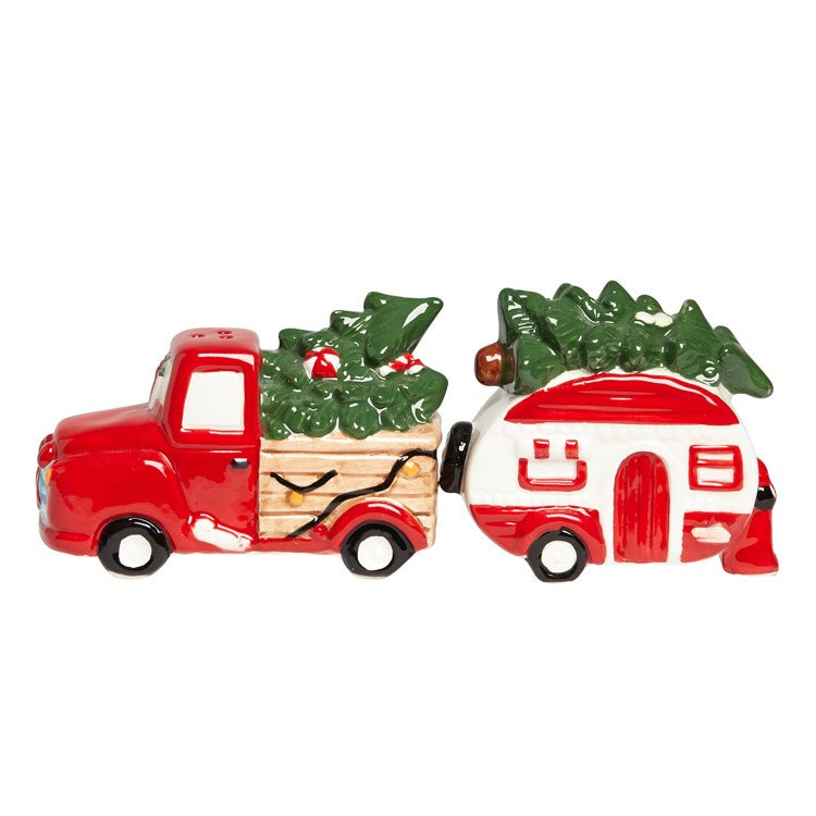 Holiday Hauler Truck & Camper Salt & Pepper Set