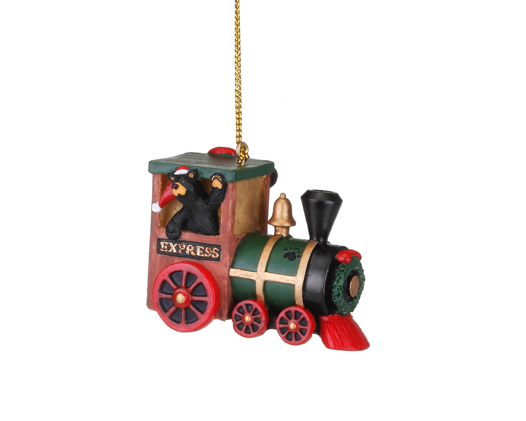 Bear Train Ornament