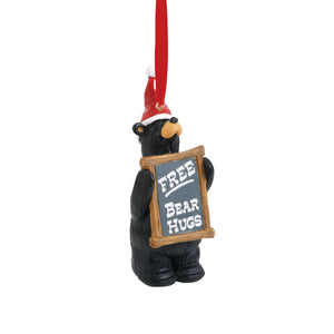 Free Bear Hugs Bearfoot Bear Ornament