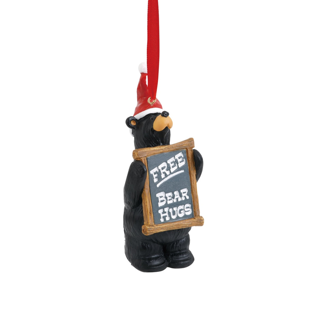 Free Bear Hugs Bearfoot Bear Ornament