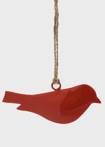 Scarlet Shiny Songbird Ornament