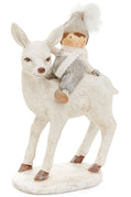 Winter Whimsy – Boy & Deer Figurine