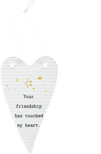 Friendship Touched My Heart Ornament