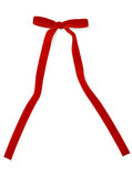 Red Velvet Clip-On Bow – 5" x 14"