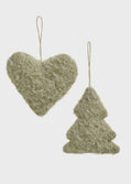 Cozy Green Felt Ornament – 5"