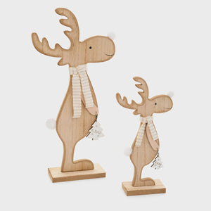 Wooden Reindeer Set
