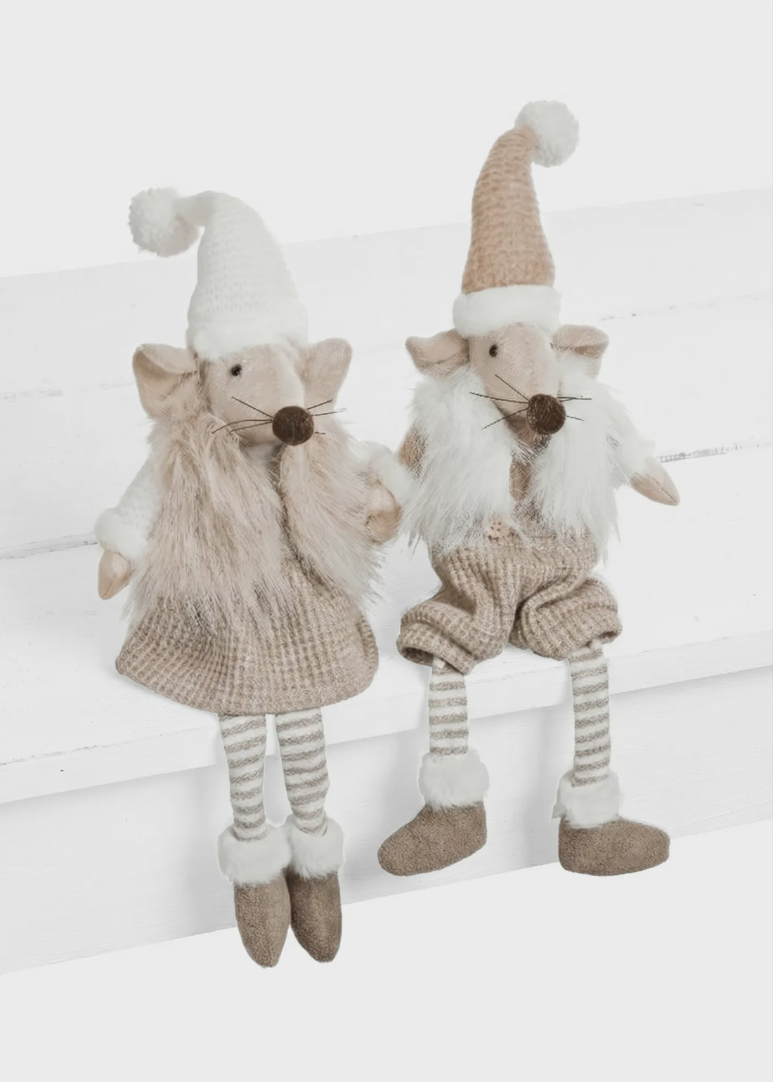Cozy Christmas Mouse – 16" Plush Figure