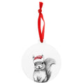 Animal Antics Santa Squirrel Ornament