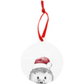 Hedgehog Holiday Disc Ornament