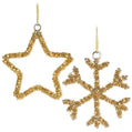 Golden Sparkle Outline Ornament