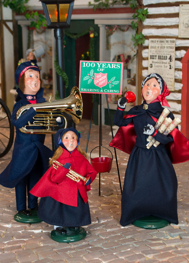 Salvation Army Kettle, Byers Choice Caroller Accessory