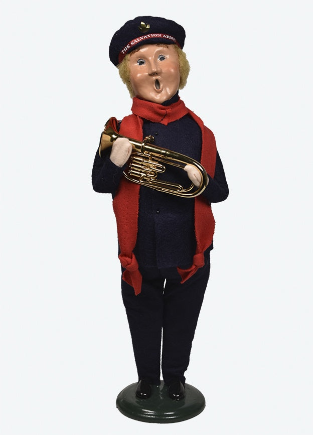 Salvation Army Byers Choice Caroller Man with Baritone 2025