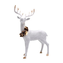 Load image into Gallery viewer, White Deer w Lit Pinecone Collar
