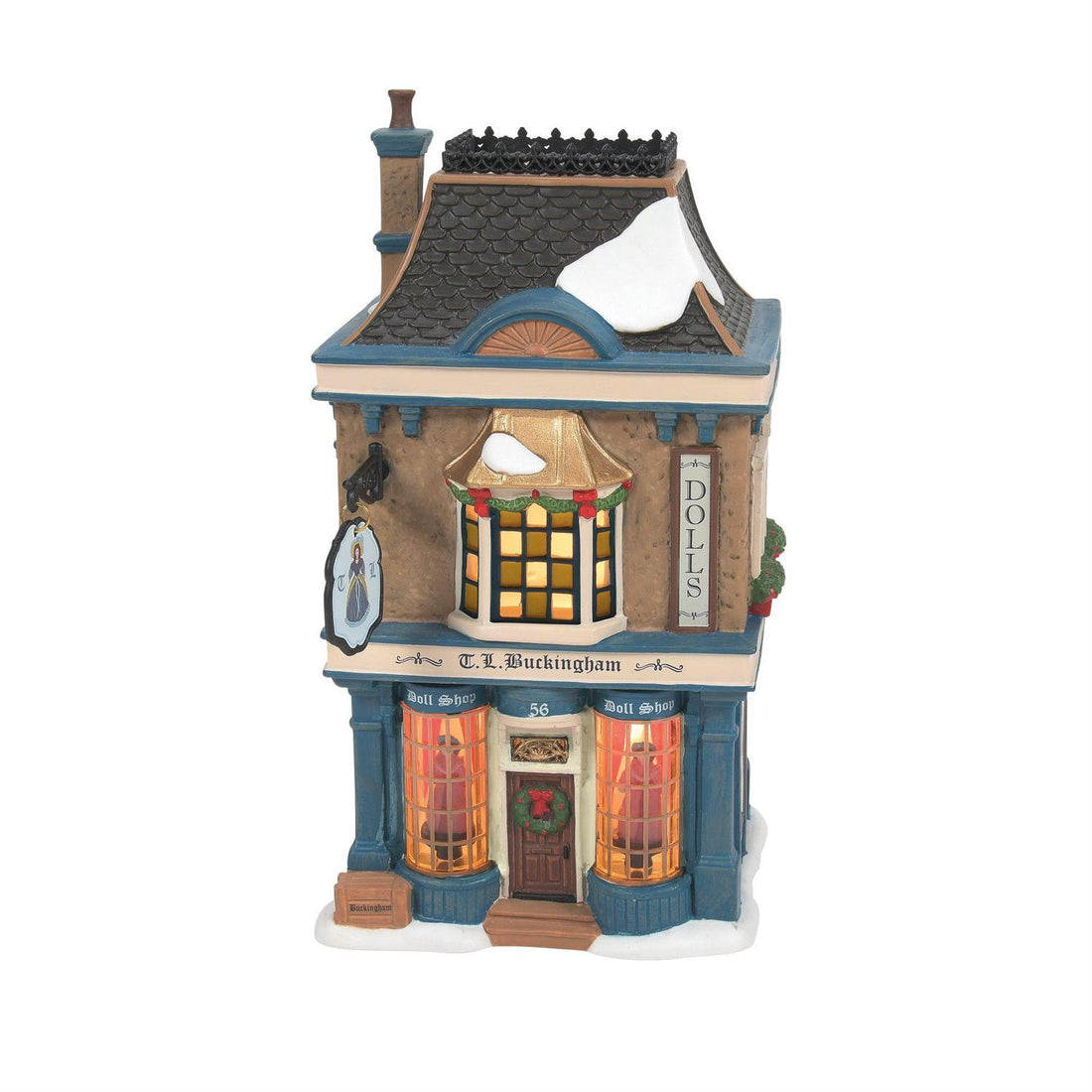 TL Buckingham Doll Shop Dickens Village D56 Building