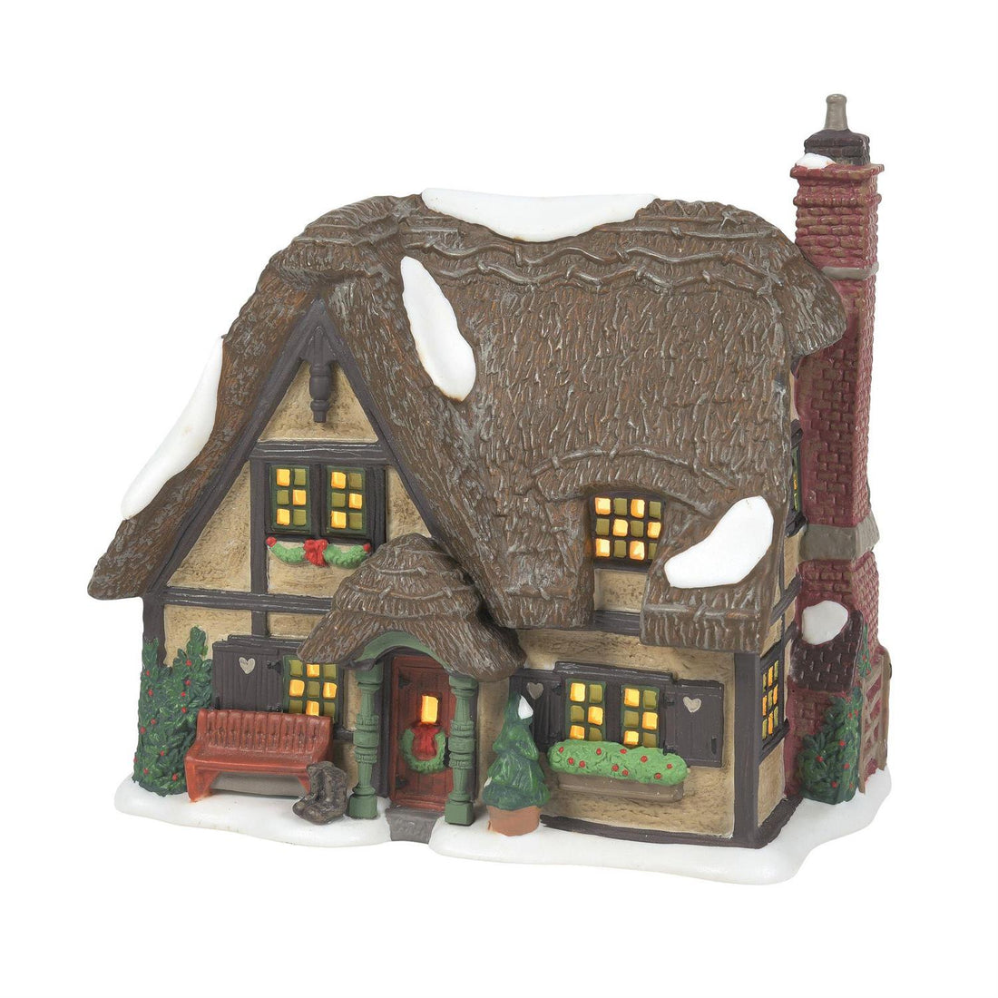 Master Thatchers Cottage Dickens Village D56 Building