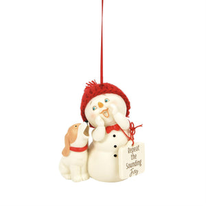 Repeat The Sounding Joy Snowpinion Ornament