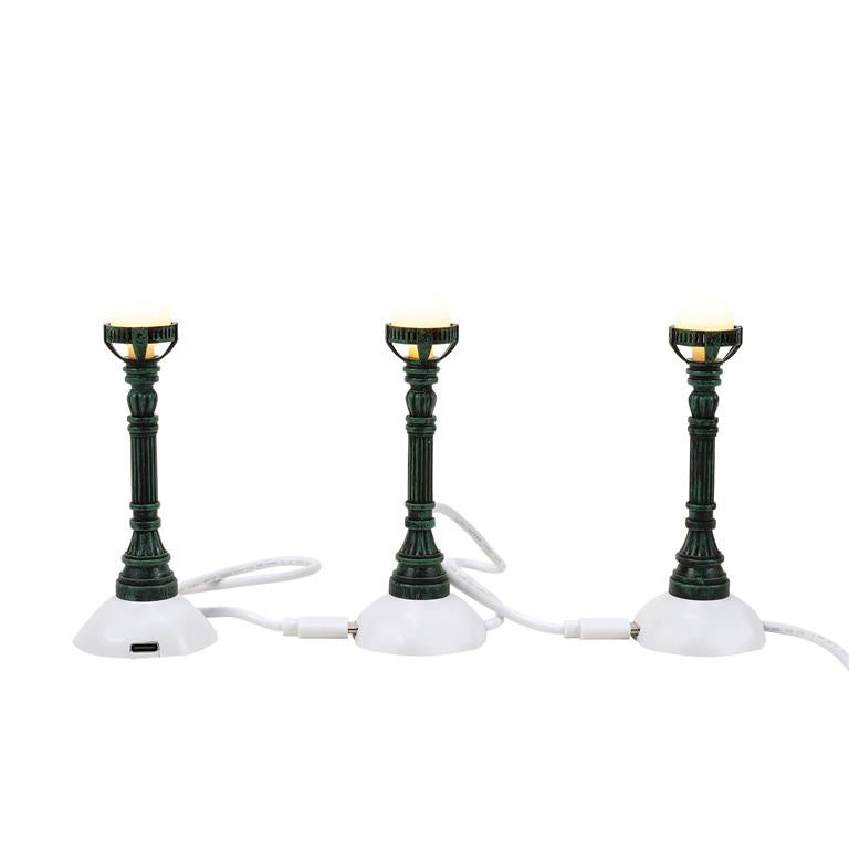 Copper Lamp Post (set of 3) D56 Village Accessory