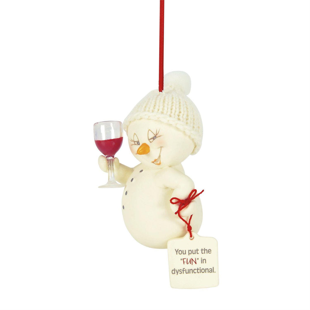 Fun In Disfunction Snowpinion Ornament