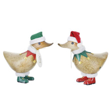 Load image into Gallery viewer, Dcuk Wooden Christmas Elf Duck
