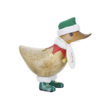 Load image into Gallery viewer, Dcuk Wooden Christmas Elf Duck
