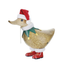 Load image into Gallery viewer, Dcuk Wooden Christmas Elf Duck

