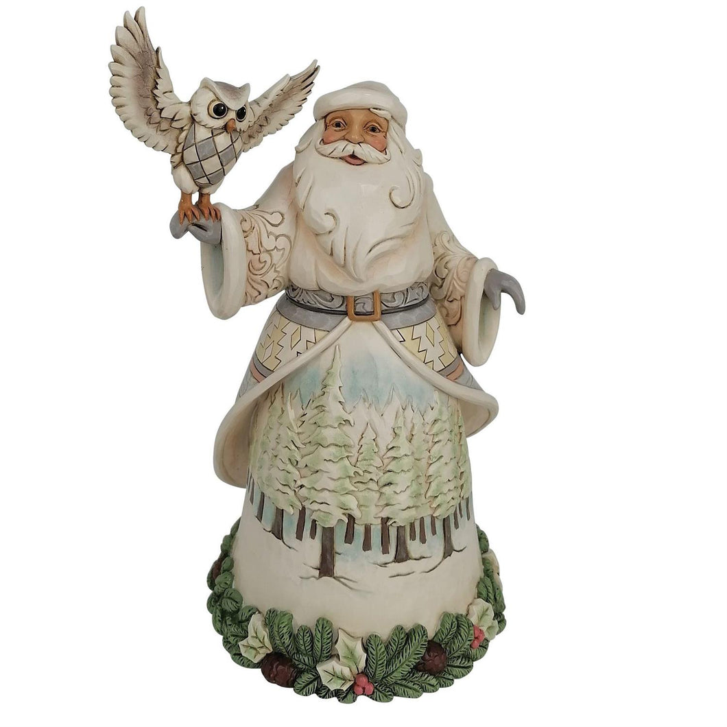 Jim Shore Woodland Santa With Owl