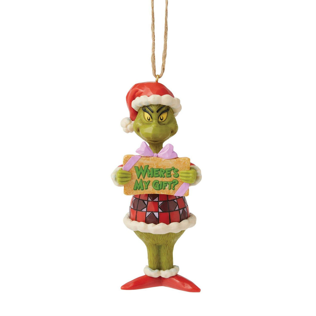 Where's My Gift Grinch Ornament
